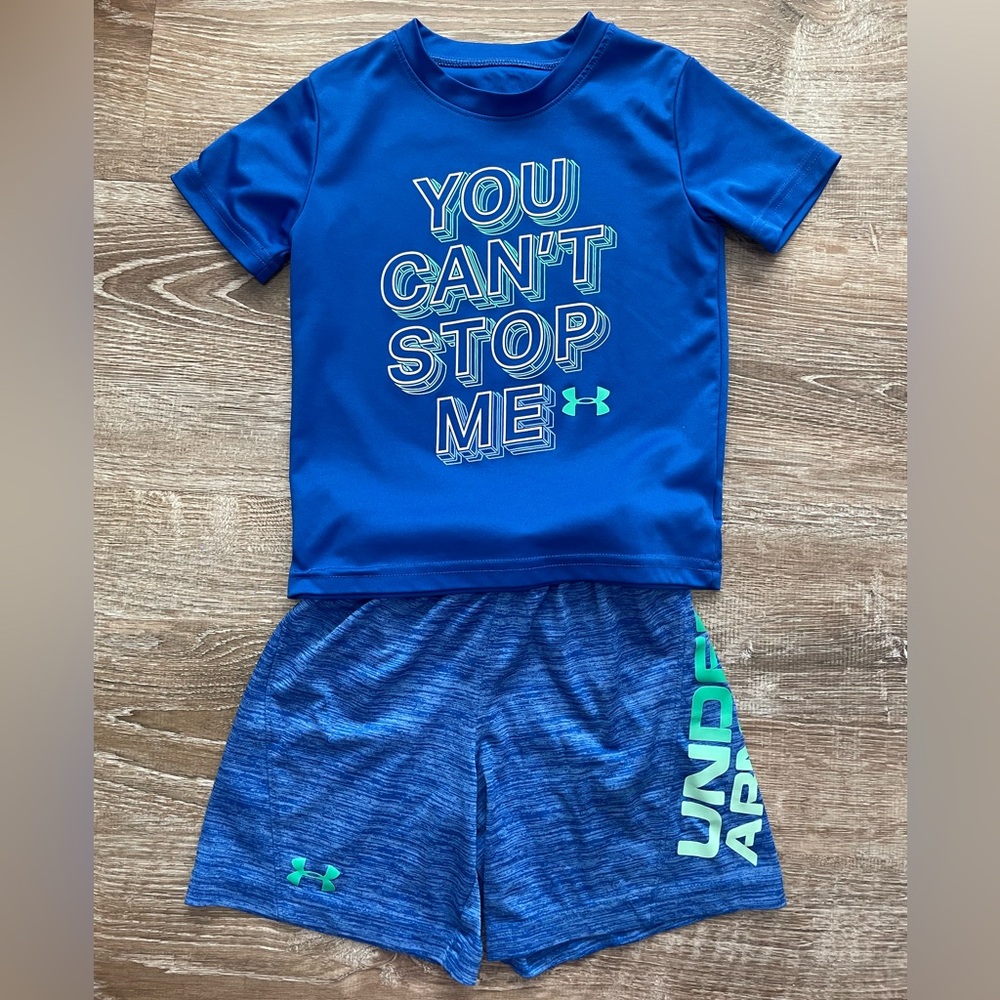 Under Armour Boys Shirt/short Set Size 4